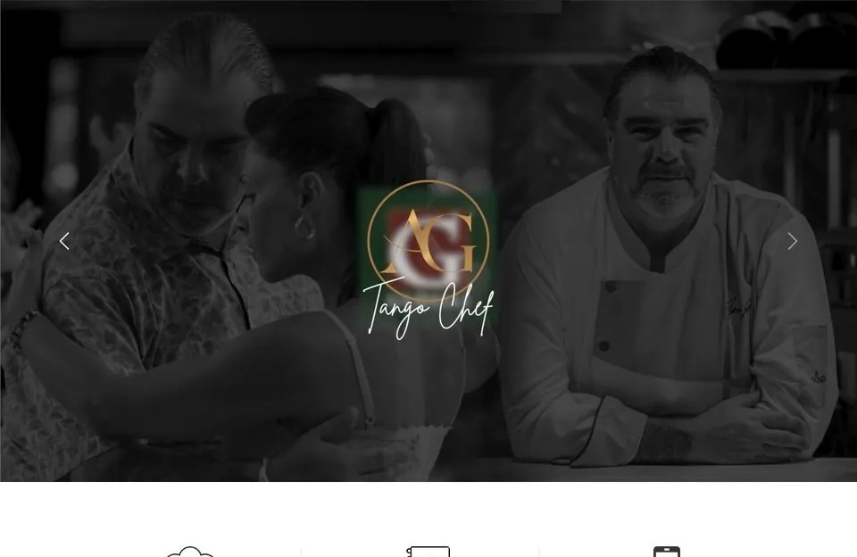 Pré-visualização do site AG Tango Chef
